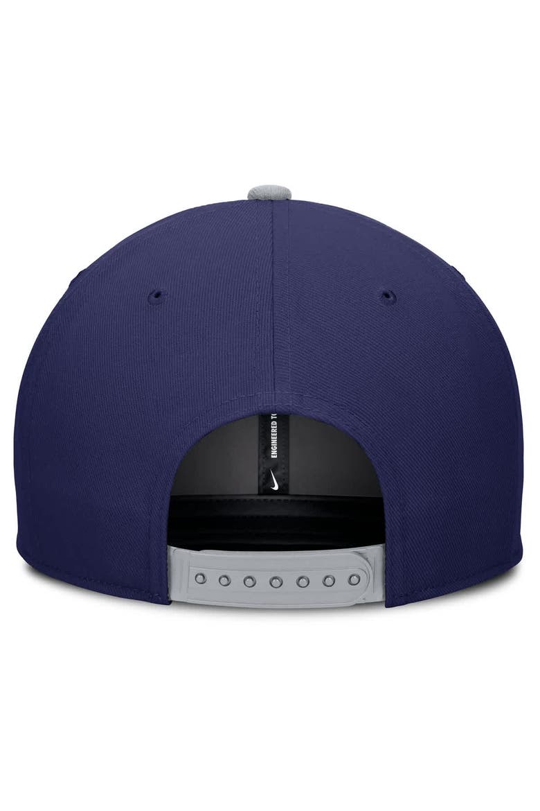 Men's Nike Navy/Gray Los Angeles Dodgers Pro Performance Snapback Hat, Alternate, color, Navy