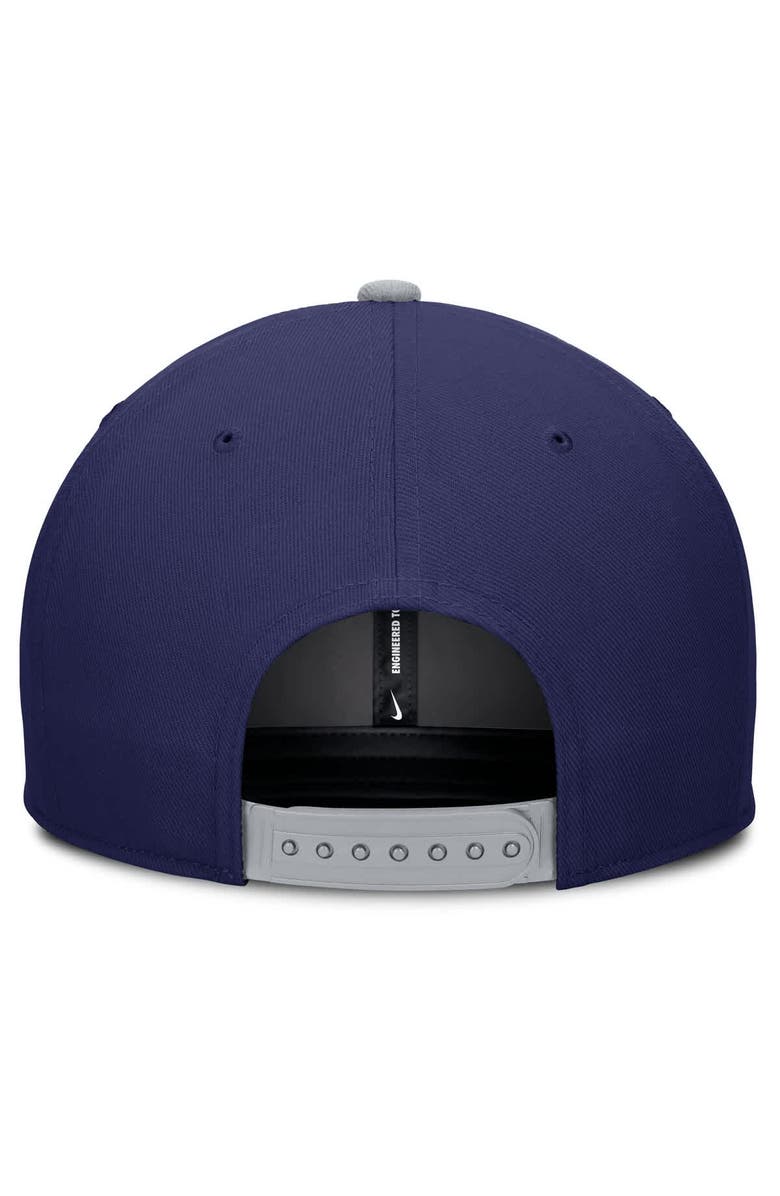 Nike Men's Nike Navy/Gray Los Angeles Dodgers Pro Performance Snapback Hat, Alternate, color, Navy