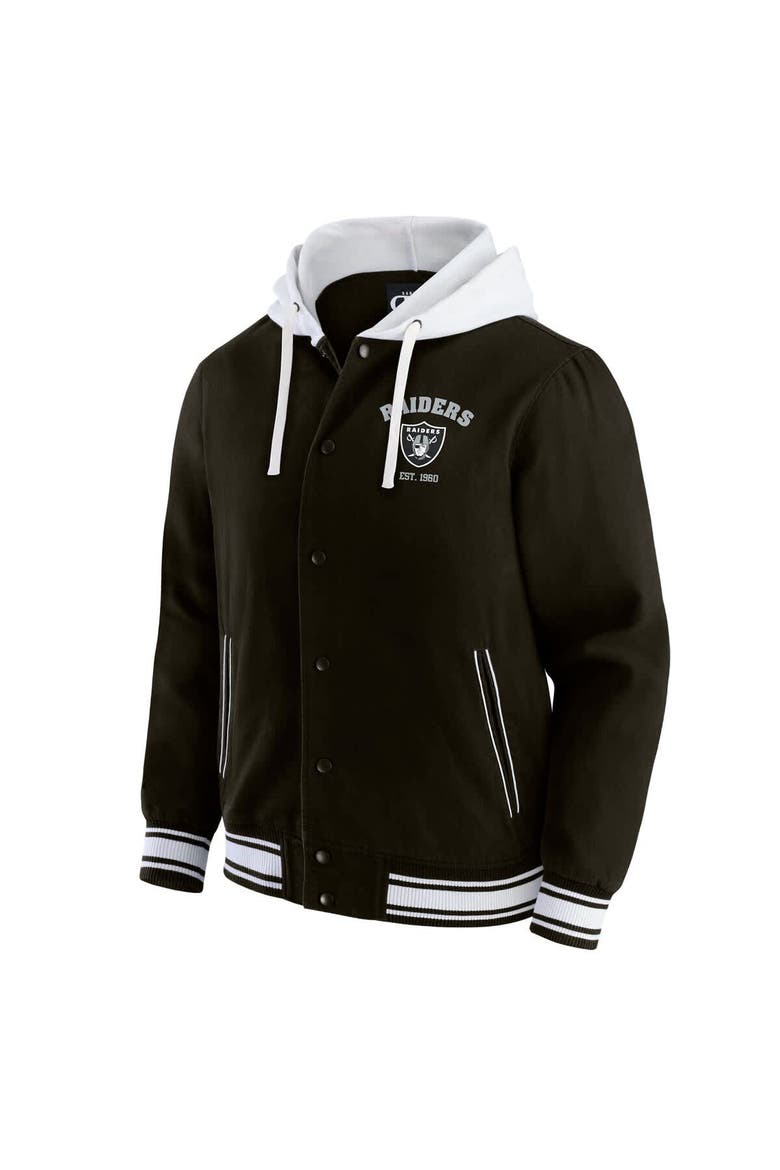 Men's Darius Rucker Collection by Fanatics Black Las Vegas Raiders Full-Snap Hoodie Jacket, Alternate, color, Black