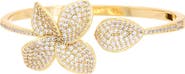 Juvell Pavé Flower Cuff Bracelet