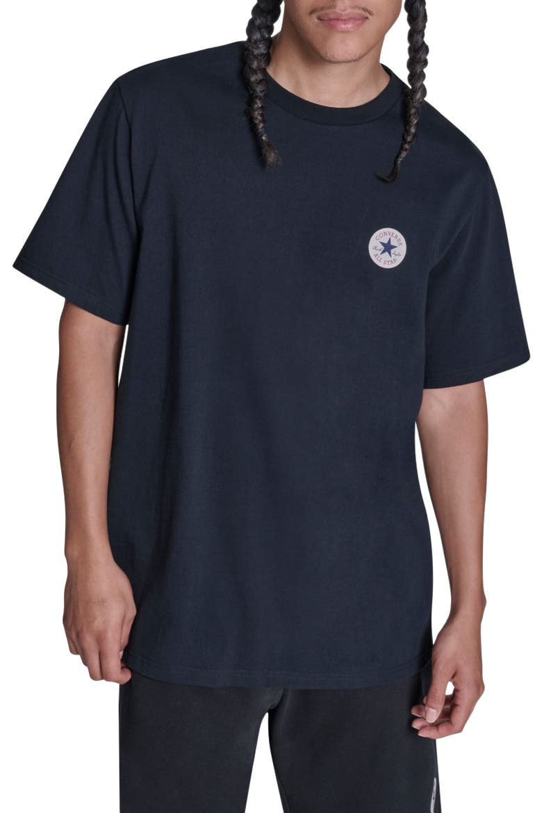 Chuck Taylor All Star Classic Patch T-Shirt, Main, color, CONVERSE BLACK