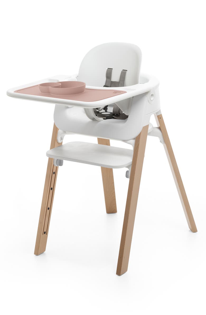 Stokke x ezpz Silicone Placemat for Steps<sup>™</sup> High Chair, Alternate, color, Pink