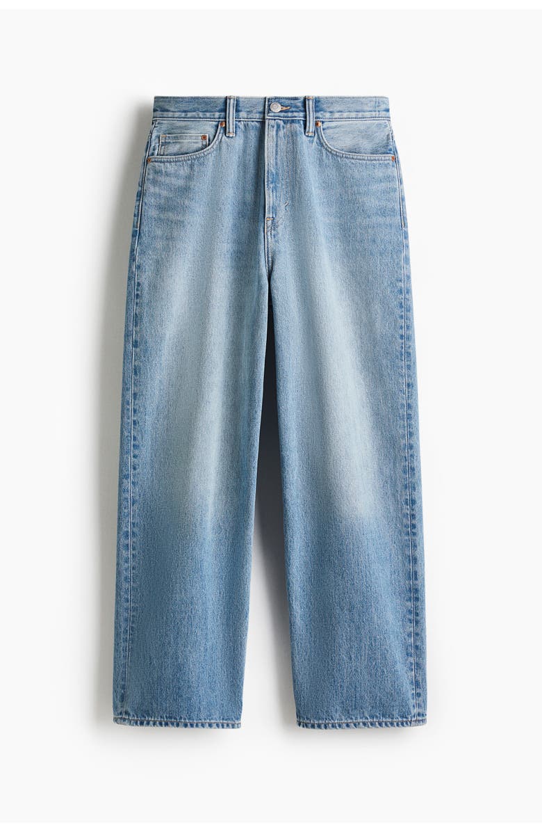 H&M Fairfax baggy jeans, Alternate, color, Denim Blue
