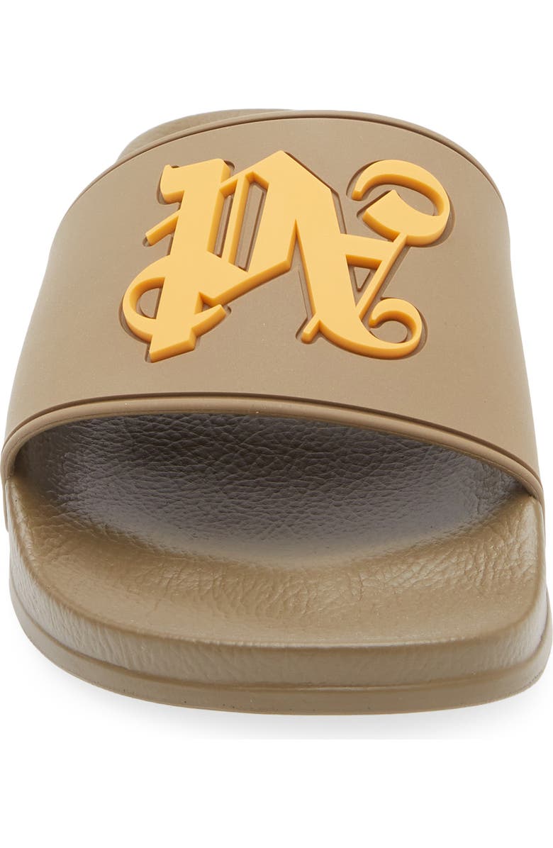 Palm Angels Logo Slide Sandal, Alternate, color, Forest Green