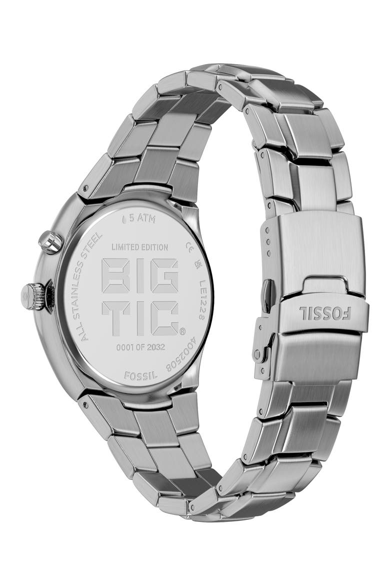 Archival Big Tic® Anadigi Bracelet Watch, 40mm, Alternate, color, SILVER