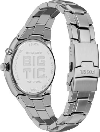 Fossil Archival Big Tic® Anadigi Bracelet Watch, 40mm | Nordstrom