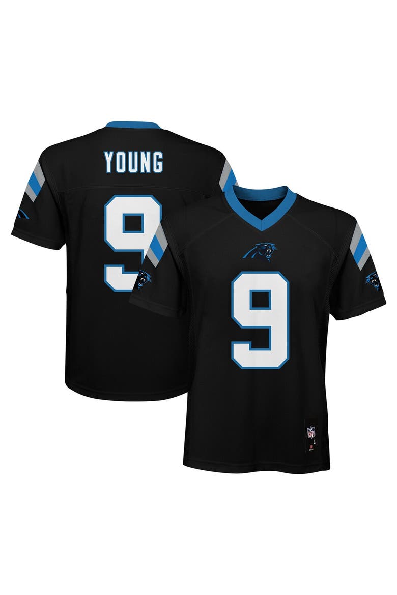 Youth Bryce Young Black Carolina Panthers Replica Player Jersey, Main, color, Black