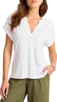Tommy Bahama Kauai Split Neck Top