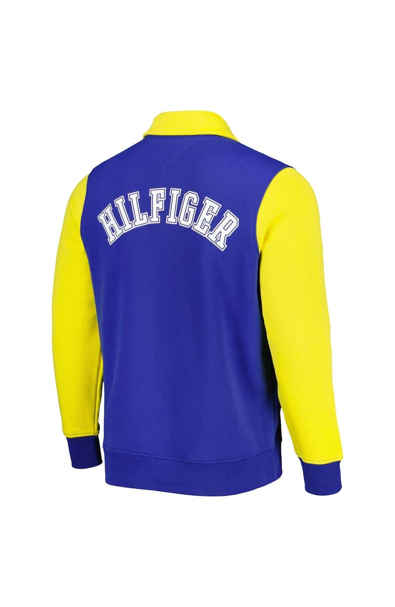 Tommy Hilfiger Men's Tommy Hilfiger Royal/Gold Los Angeles Rams Aiden Quarter-Zip Sweatshirt, Alternate, color, Royal