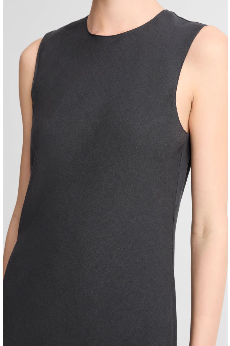 Bias Shell Midi Dress, Alternate, color, INK