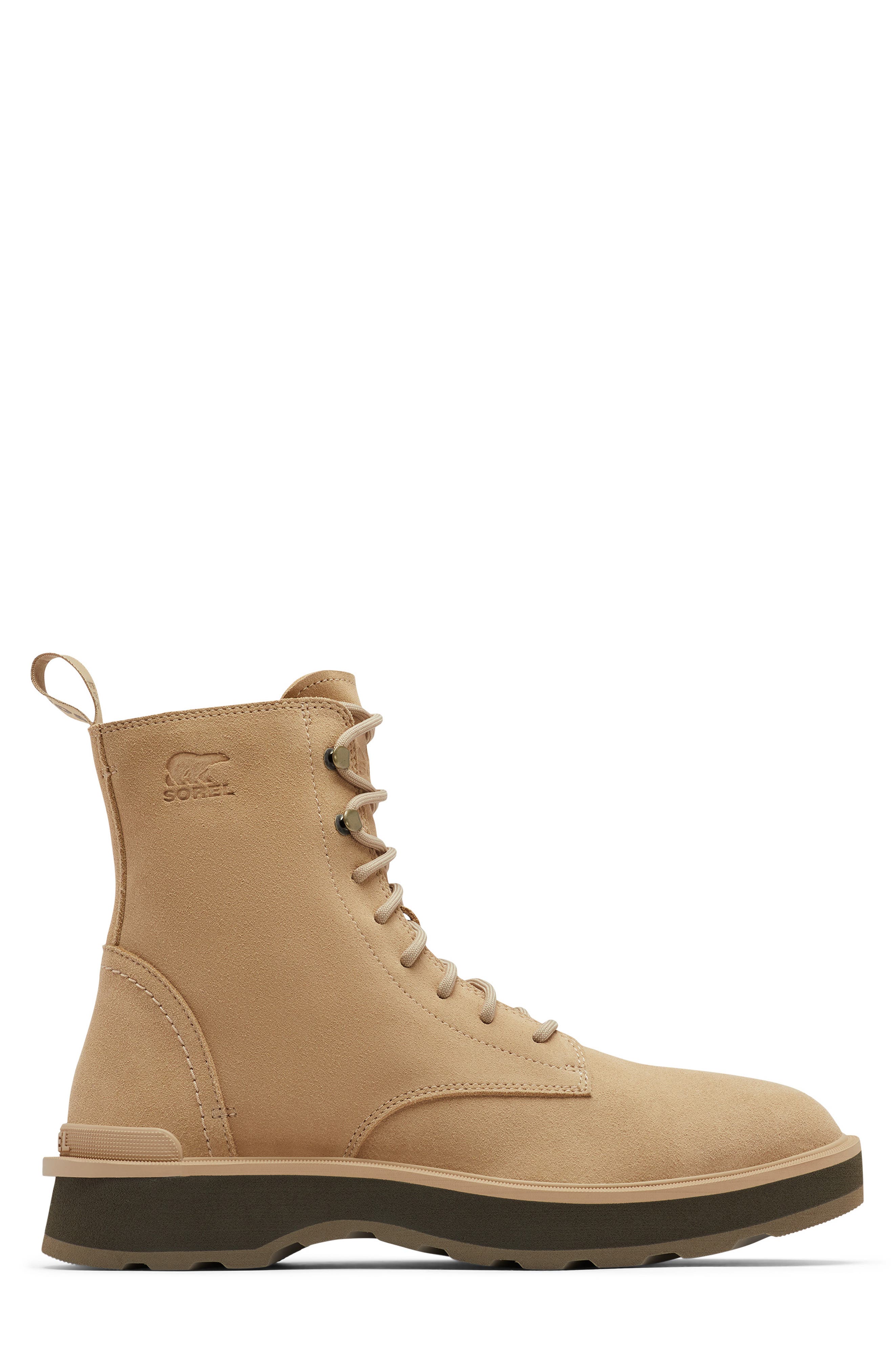 SOREL Hi-Line Waterproof Lace-Up Boot, Alternate, color, Canoe/ Major