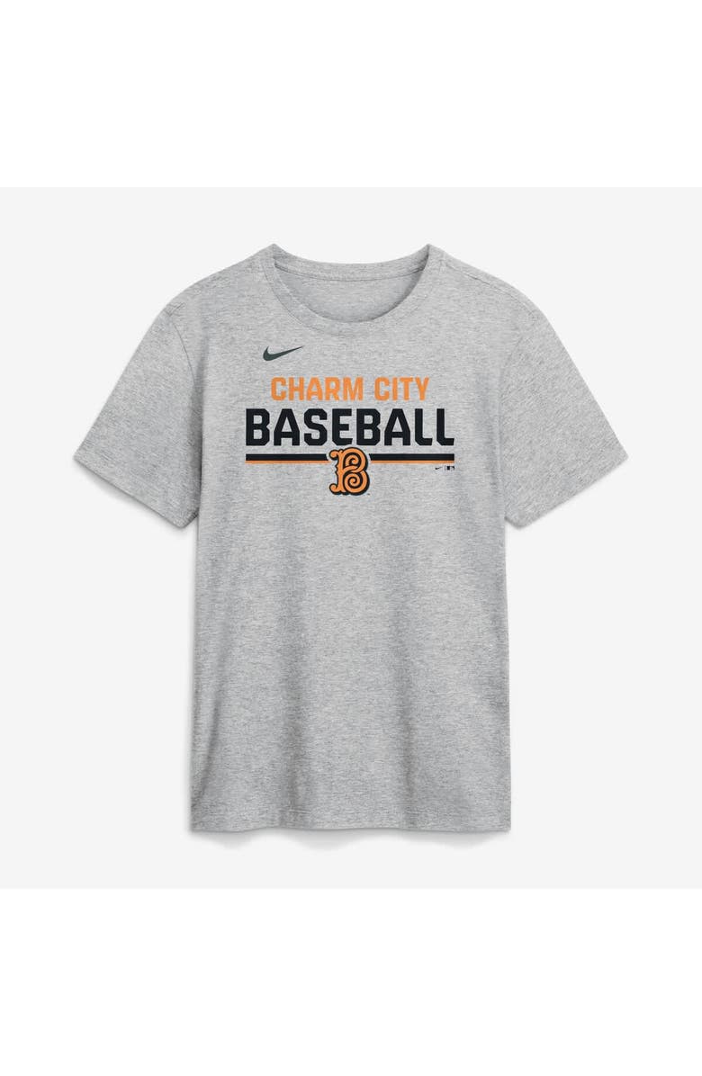 Nike Men's Nike Heather Gray Baltimore Orioles 2026 City Connect Stacked Team Phrase T-Shirt, Main, color, Heather Gray