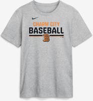 Nike Men's Nike Heather Gray Baltimore Orioles 2026 City Connect Stacked Team Phrase T-Shirt