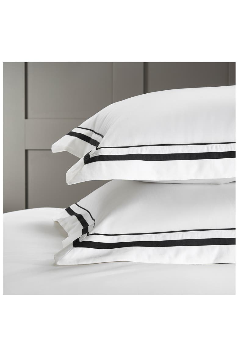 Cavendish Euro Sham, Main, color, WHITE/ BLACK