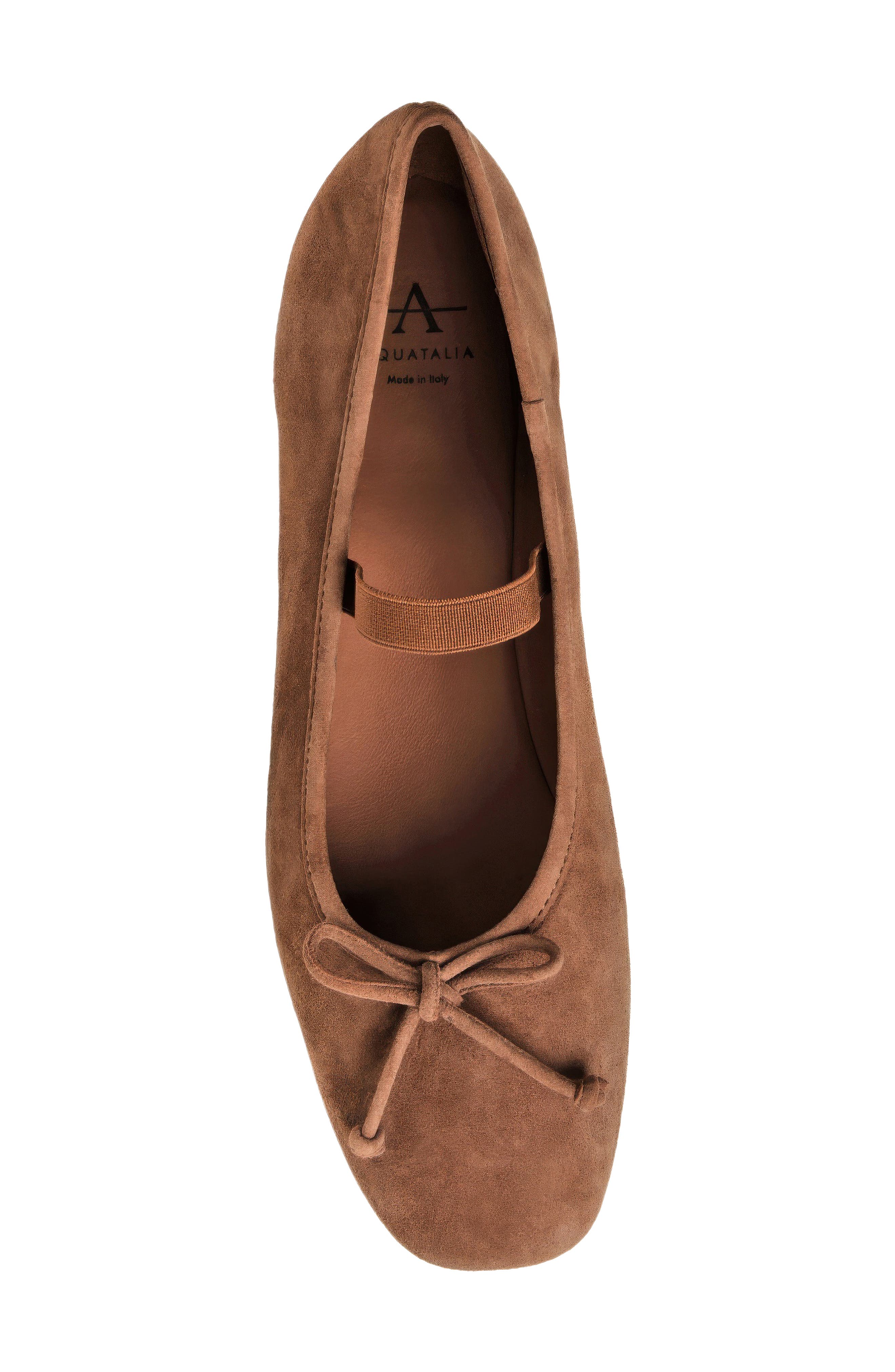 Carmella Waterproof Mary Jane Flat, Alternate, color, AMARETTO KID SUEDE