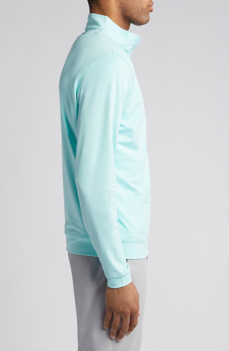 Peter Millar Perth Mélange Performance Quarter Zip Sweatshirt, Alternate, color, 
