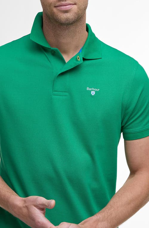 Shop Barbour Active Tailored Fit Polo In Hedge Green