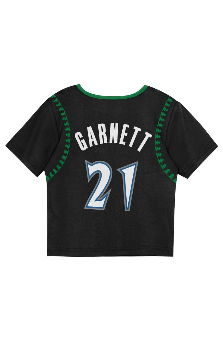 Mitchell & Ness Toddler Mitchell & Ness Kevin Garnett Black Minnesota Timberwolves 2-Piece Play by Place T-Shirt & Shorts Set, Alternate, color, Black