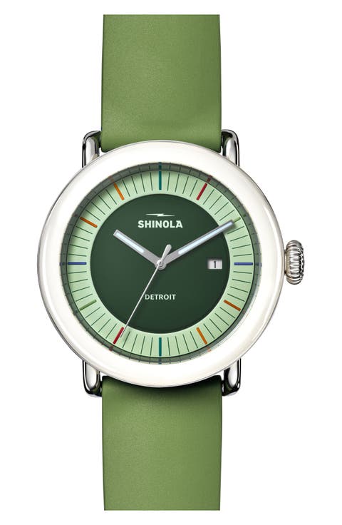 Detrola Rubber Strap Watch, 41mm