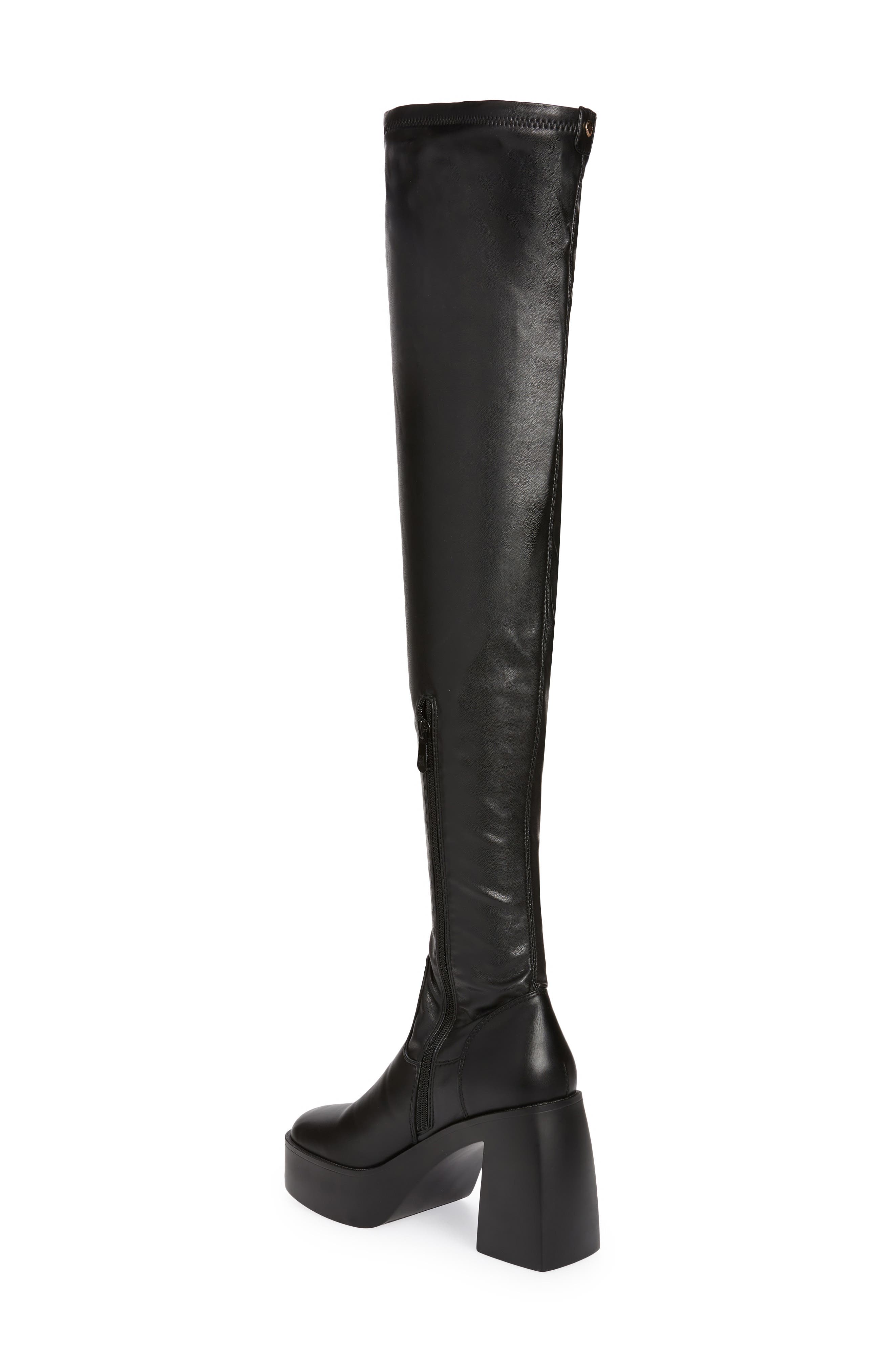 AZALEA WANG Adrianne Over the Knee Platform Boot, Alternate, color, 