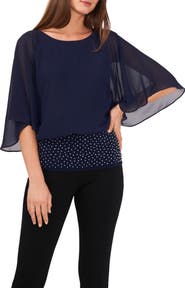 Chaus Flutter Sleeve Blouson Top