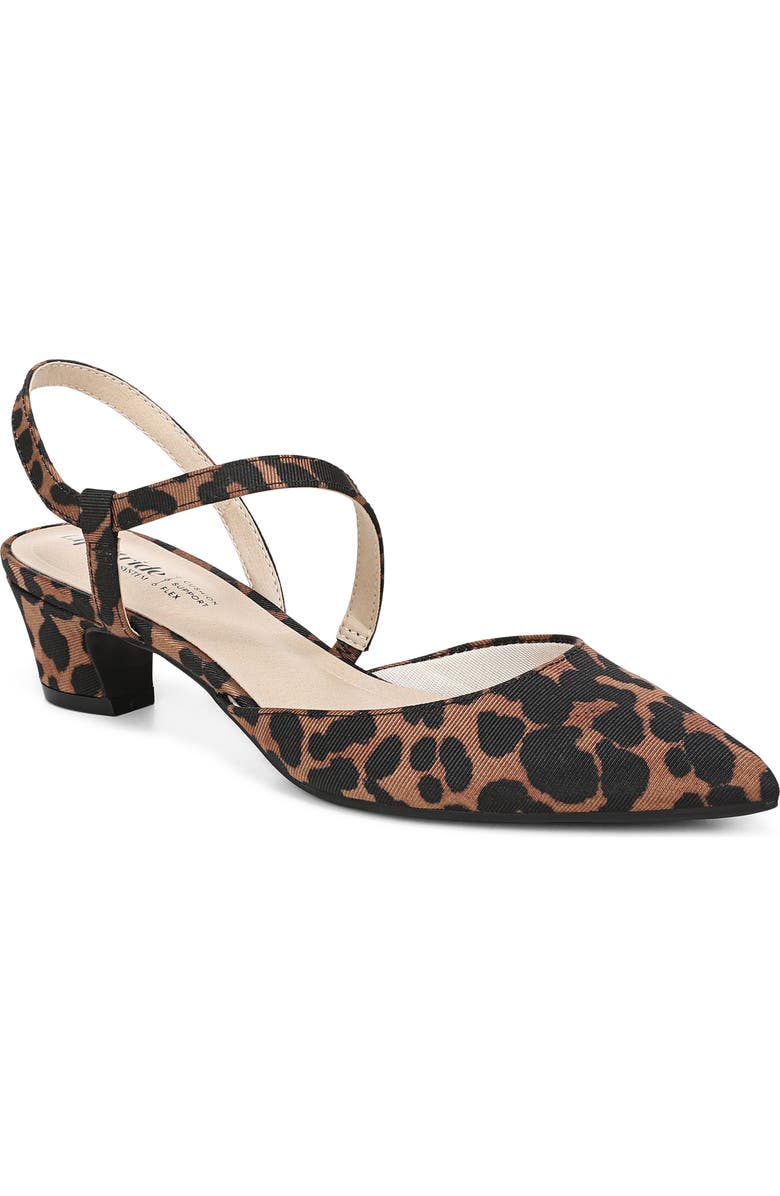 LifeStride Minimalist Pointed Toe Pump, Main, color, Brown Multi