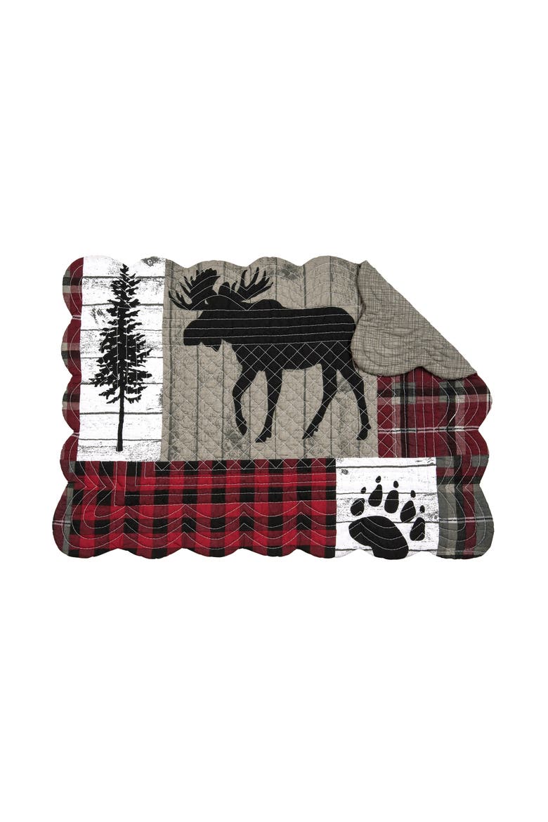 Hayden Placemats Set of 6, 13" x 19", Main, color, Grey