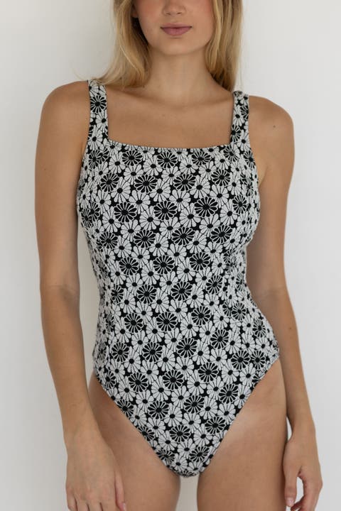 Daisy Square Neck One Piece