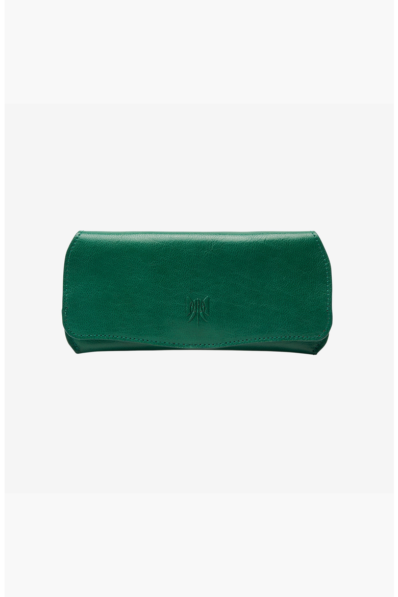 Siam Flap Over Eyeglass Case, Main, color, Emerald / Geranium