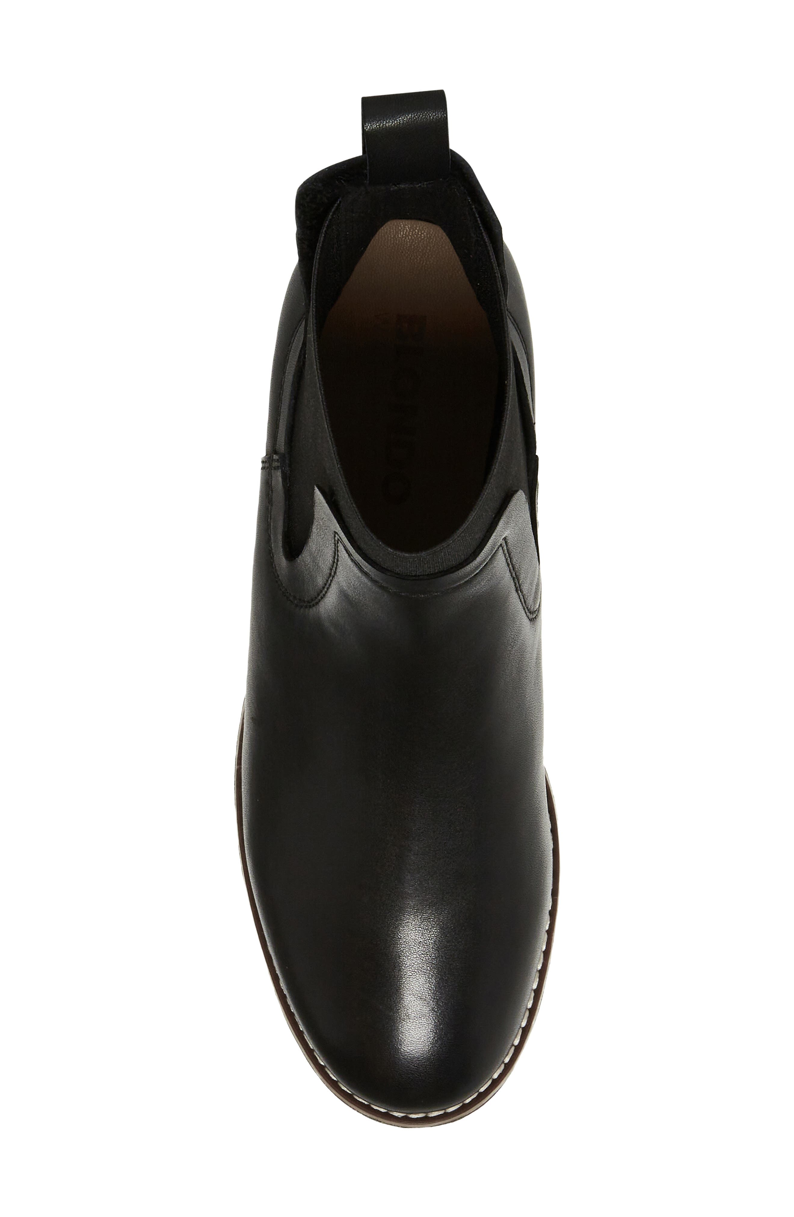Donovan Waterproof Chelsea Boot, Alternate, color, BLACK LEATHER