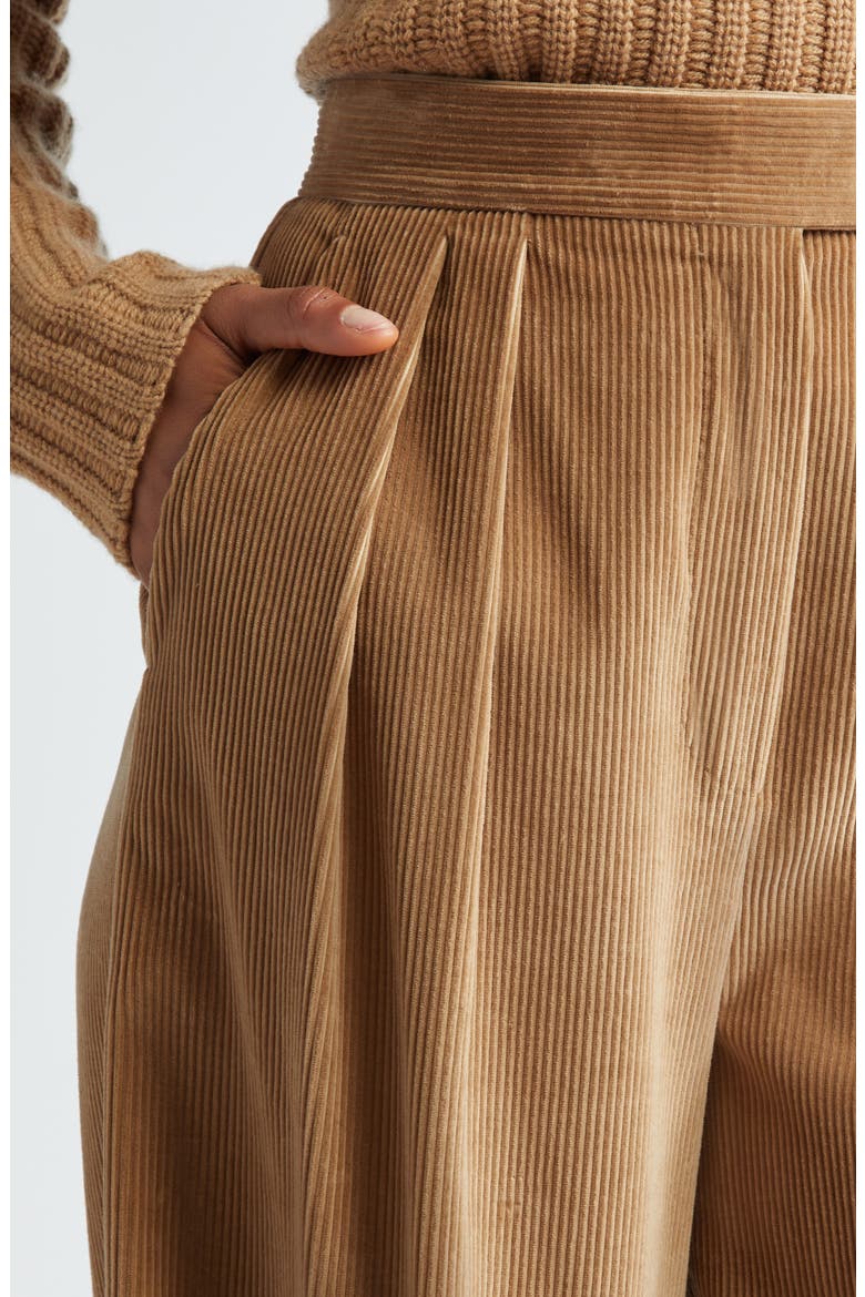 Gilly Corduroy Ultrawide Leg Pants, Alternate, color, CAMEL