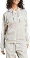 adidas Essential 3-Stripes Full Zip Hoodie