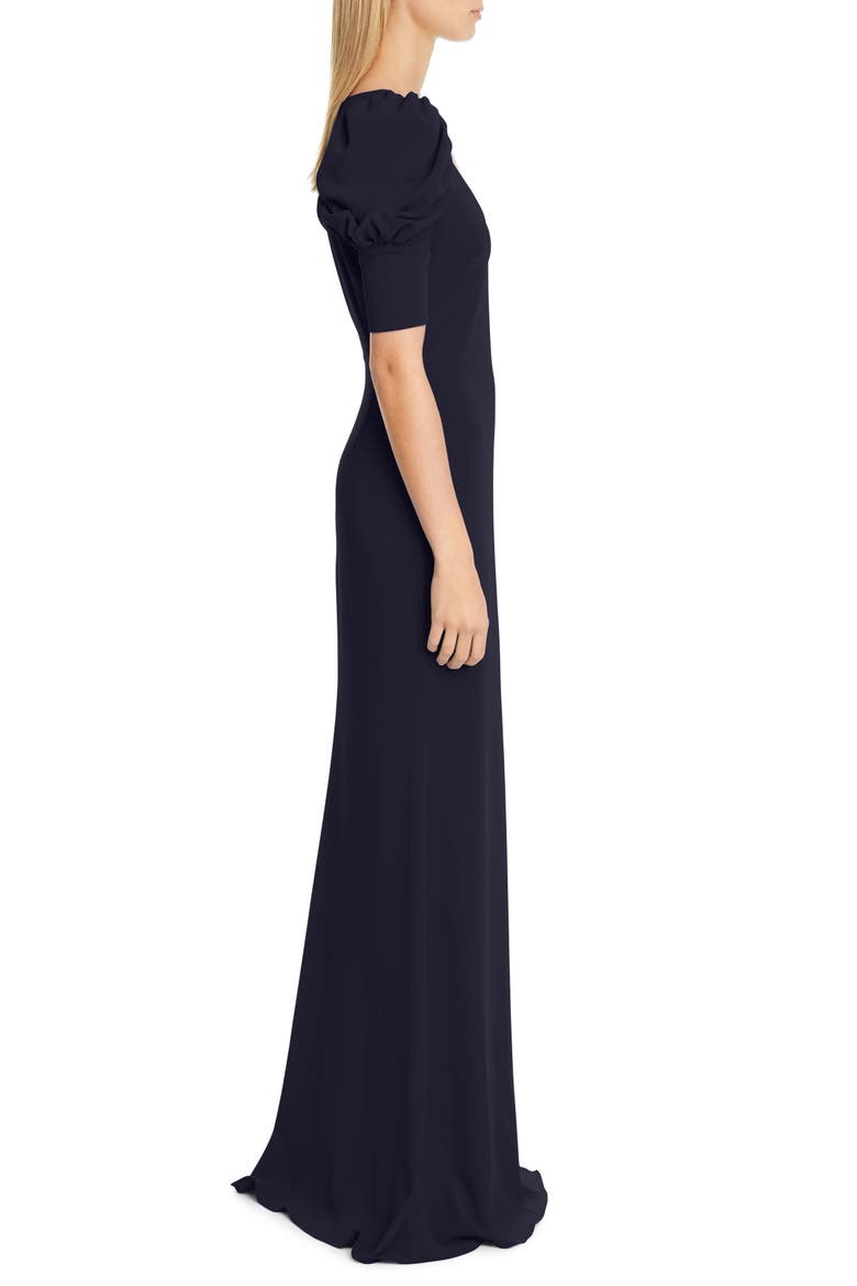 Odessa Puff Sleeve Gown, Alternate, color, NAVY