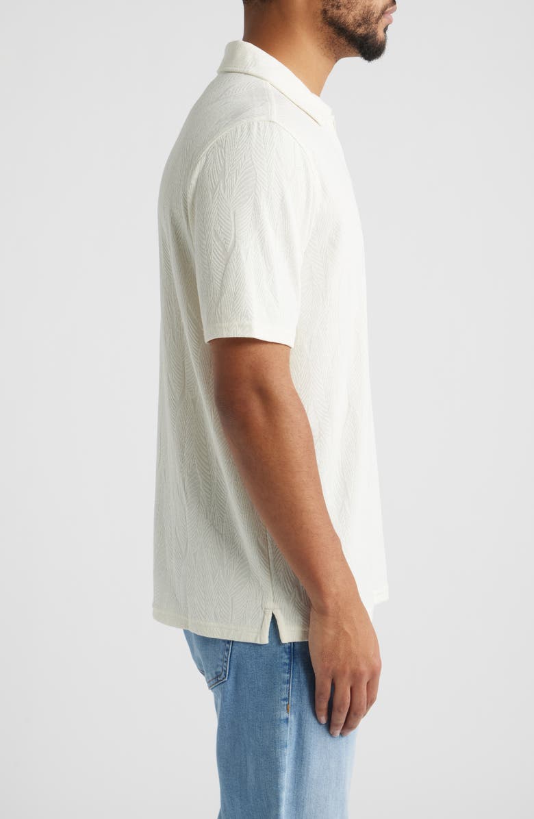 Johnston & Murphy Sedona Performance Polo, Alternate, color, Ivory Frond