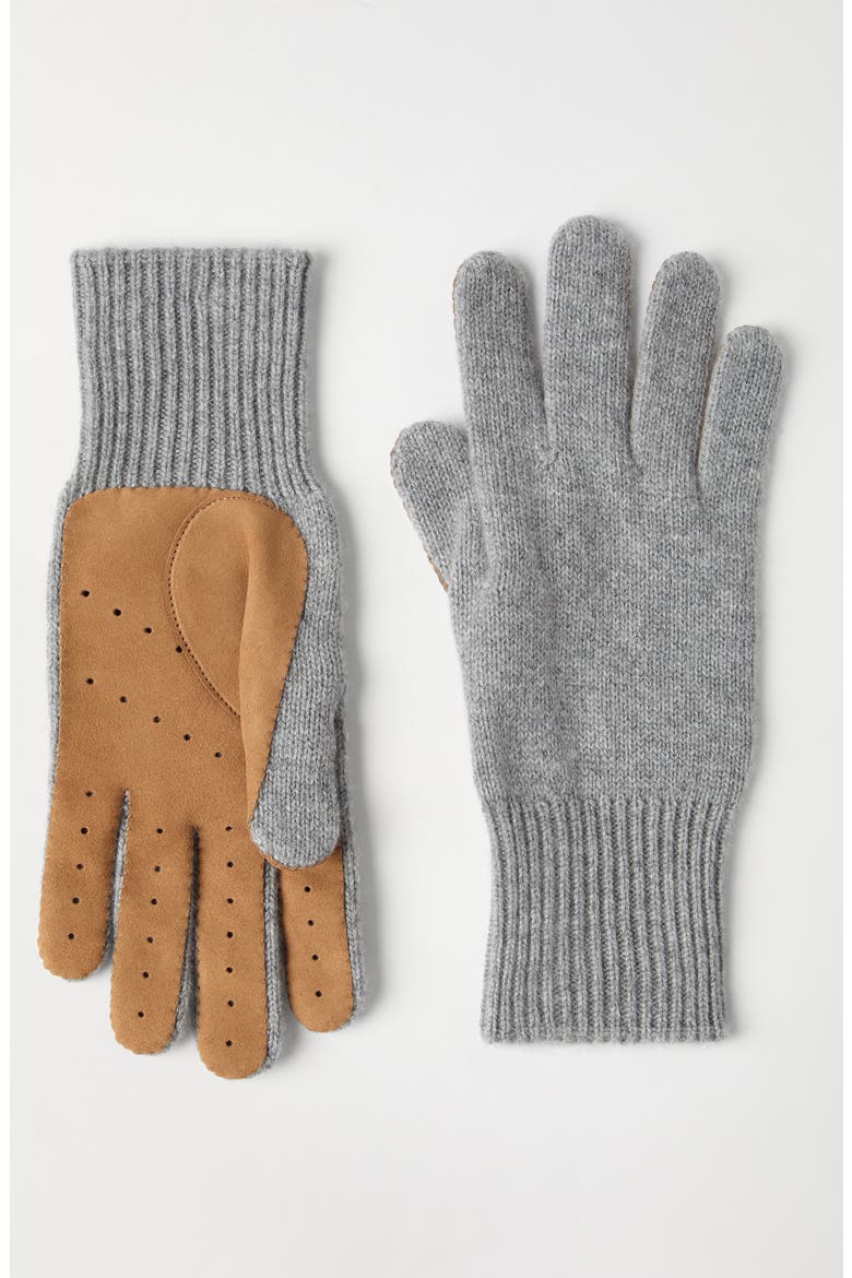 Cashmere gloves, Alternate, color, Grey