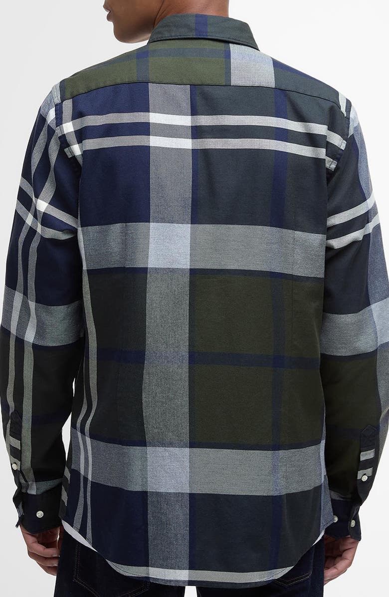Barbour Dunoon Tailored Fit Plaid Button-Down Shirt, Alternate, color, Fernwood Tartan