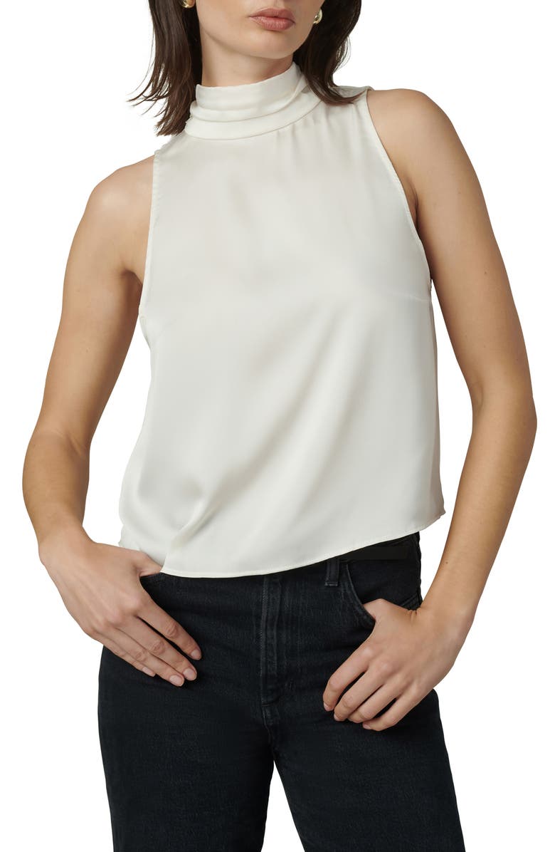 Joe's Satin Halter Top, Main, color, Ecru