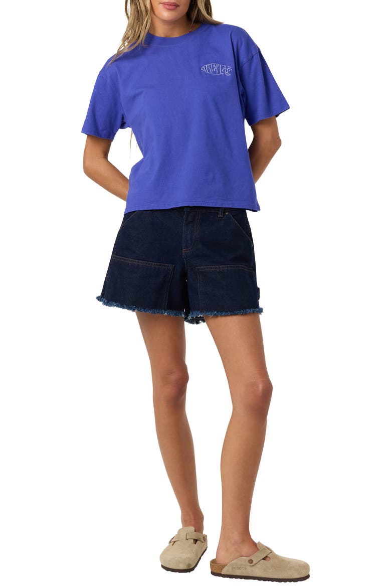 Board Embroidered T-shirt, Alternate, color, ROYAL BLUE