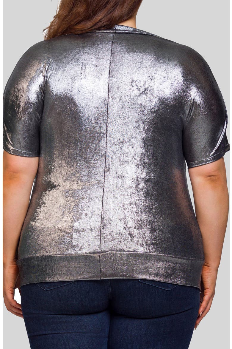 Cowl Neck Top, Alternate, color, SILVER