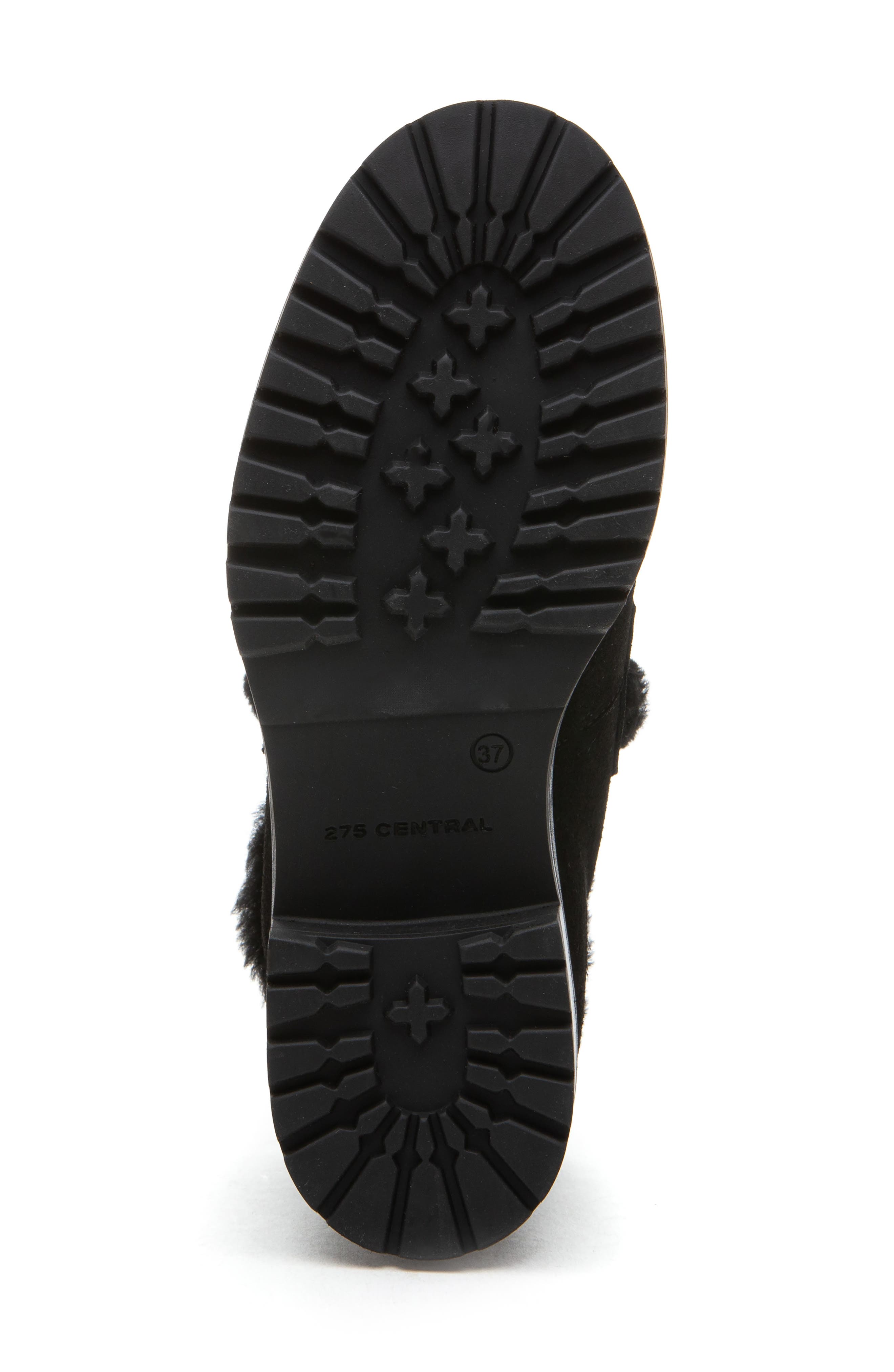 275 Central Zelia Genuine Shearling Weatherproof Boot, Alternate, color, Black