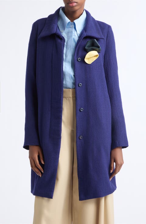 High Neck Wool Jacket