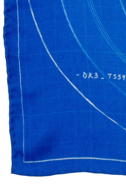 Cufflinks, Inc . Captain America Shield Blueprint Silk Pocket Square