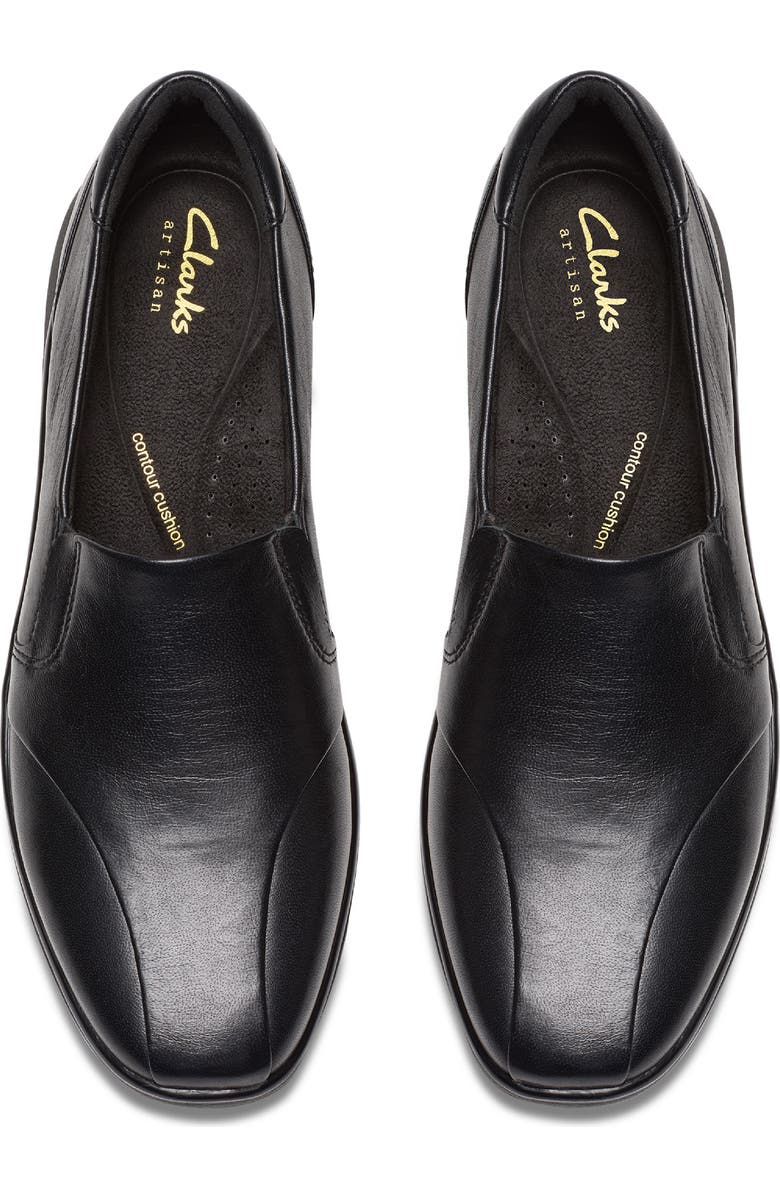 Clarks<sup>®</sup> Lynelle Wedge Flat, Alternate, color, Black Leather