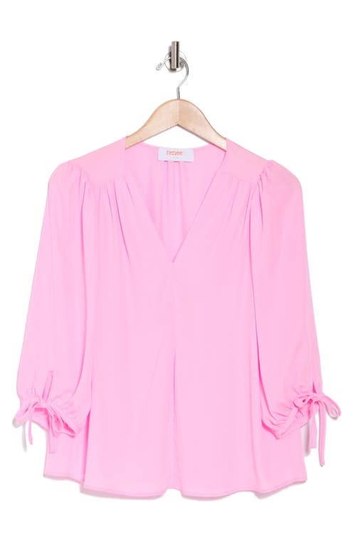 Shop Renee C V-neck Tie Sleeve Top
