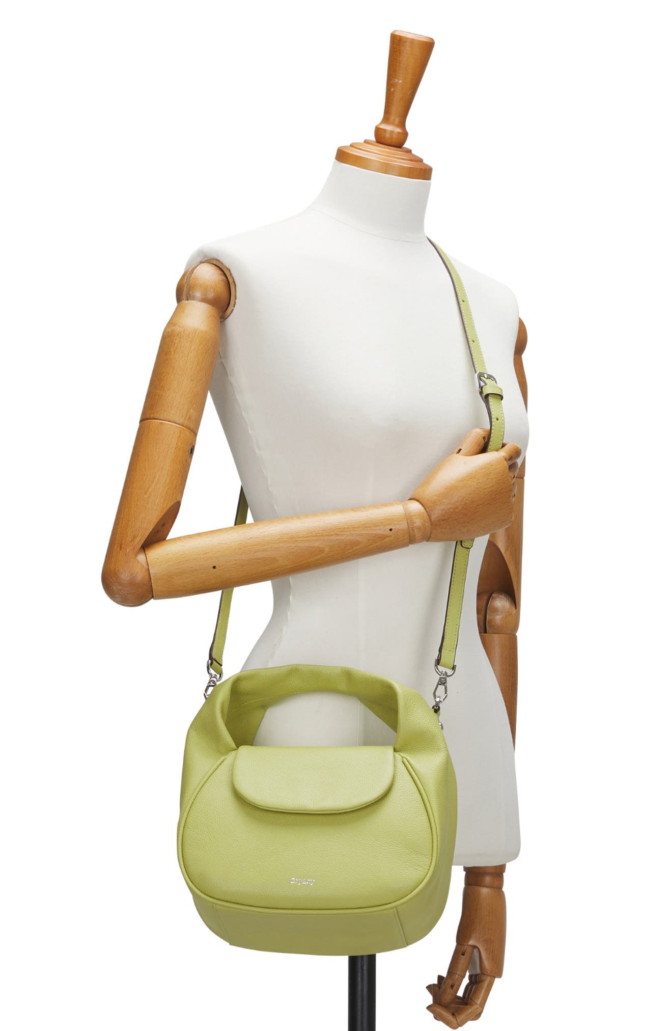 Oryany Anaan Leather Top Handle Tote, Alternate, color, Sweet Green