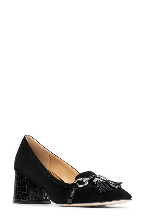 Nancie Leather Tassel Pump