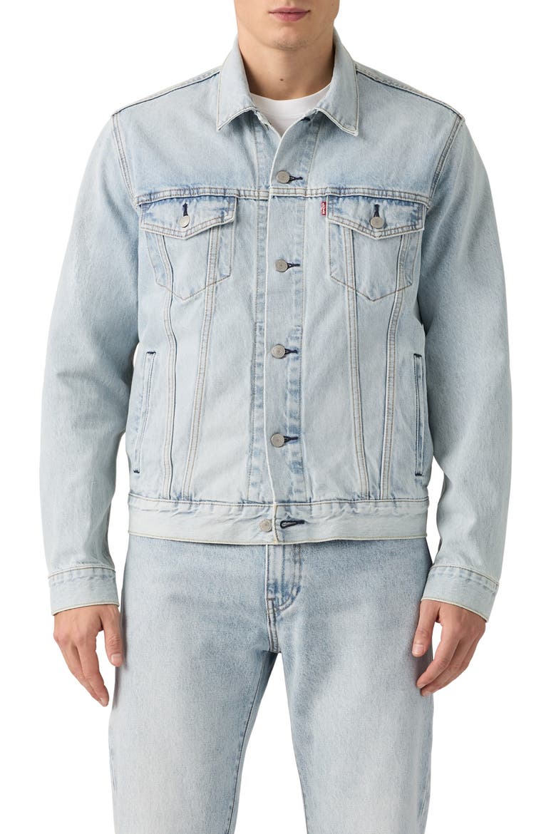 The Trucker Jacket, Main, color, INTO THE LIGHT T