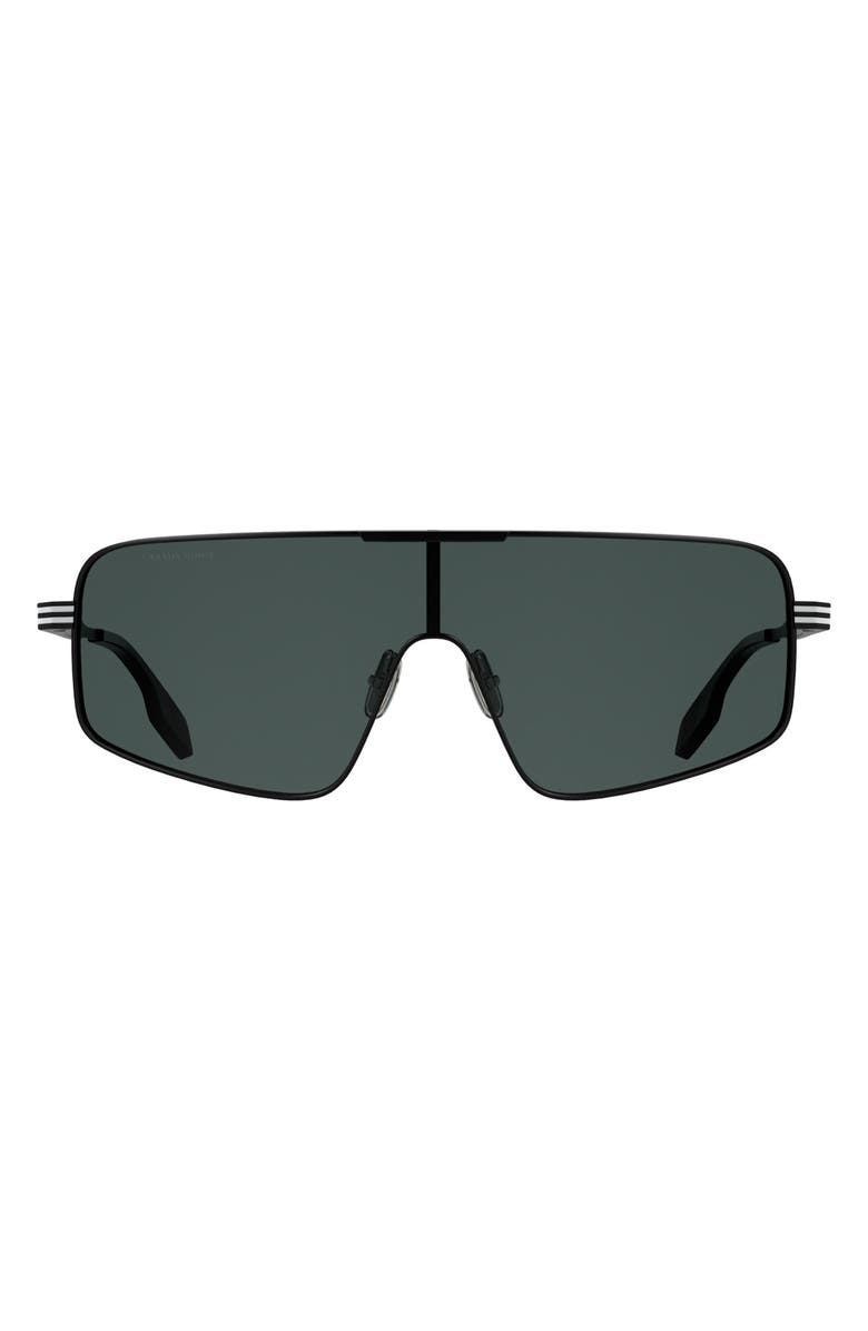 Canada Goose 58mm Gradient Modified Rectangular Shield Sunglasses, Main, color, Matte Black