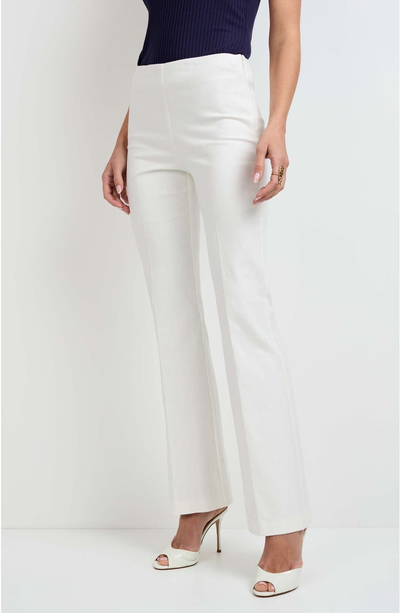 Trina Turk Jacoba Slim-Fit Bootcut Pants, Alternate, color, Whitewash