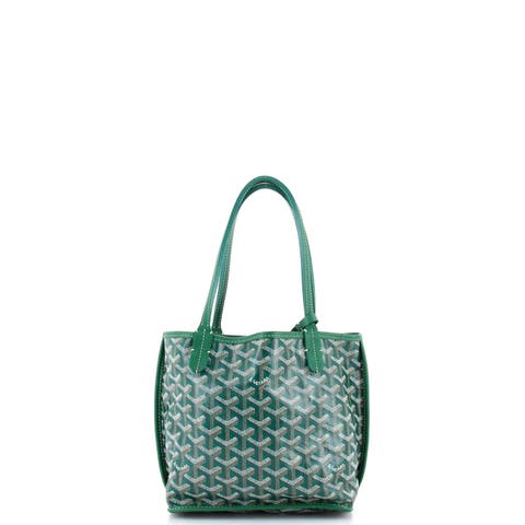 Anjou Reversible Tote Coated Canvas Mini